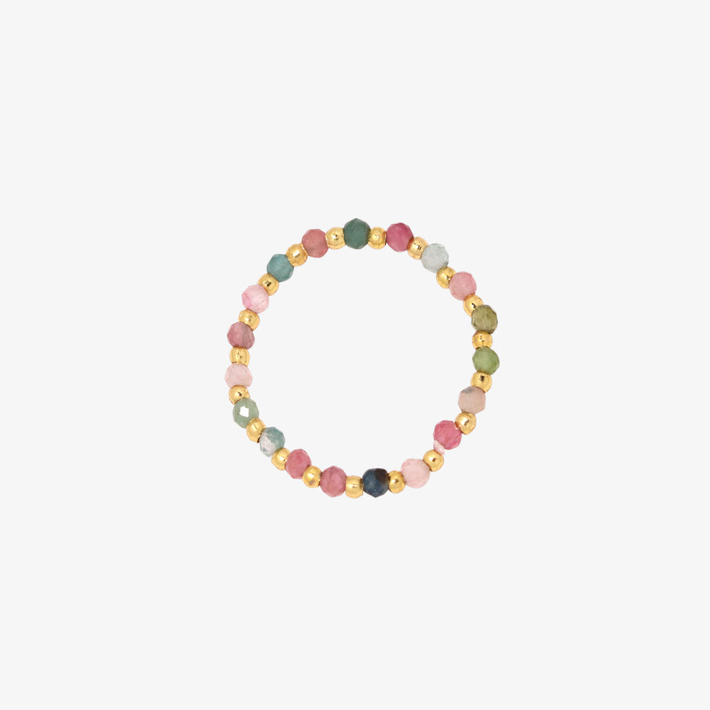 Stretched gemstone ring