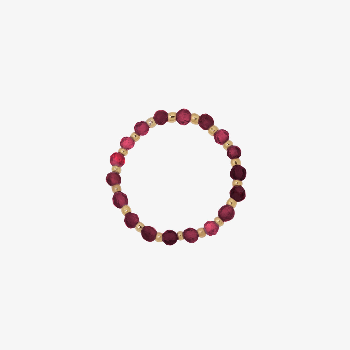 Stretched gemstone ring