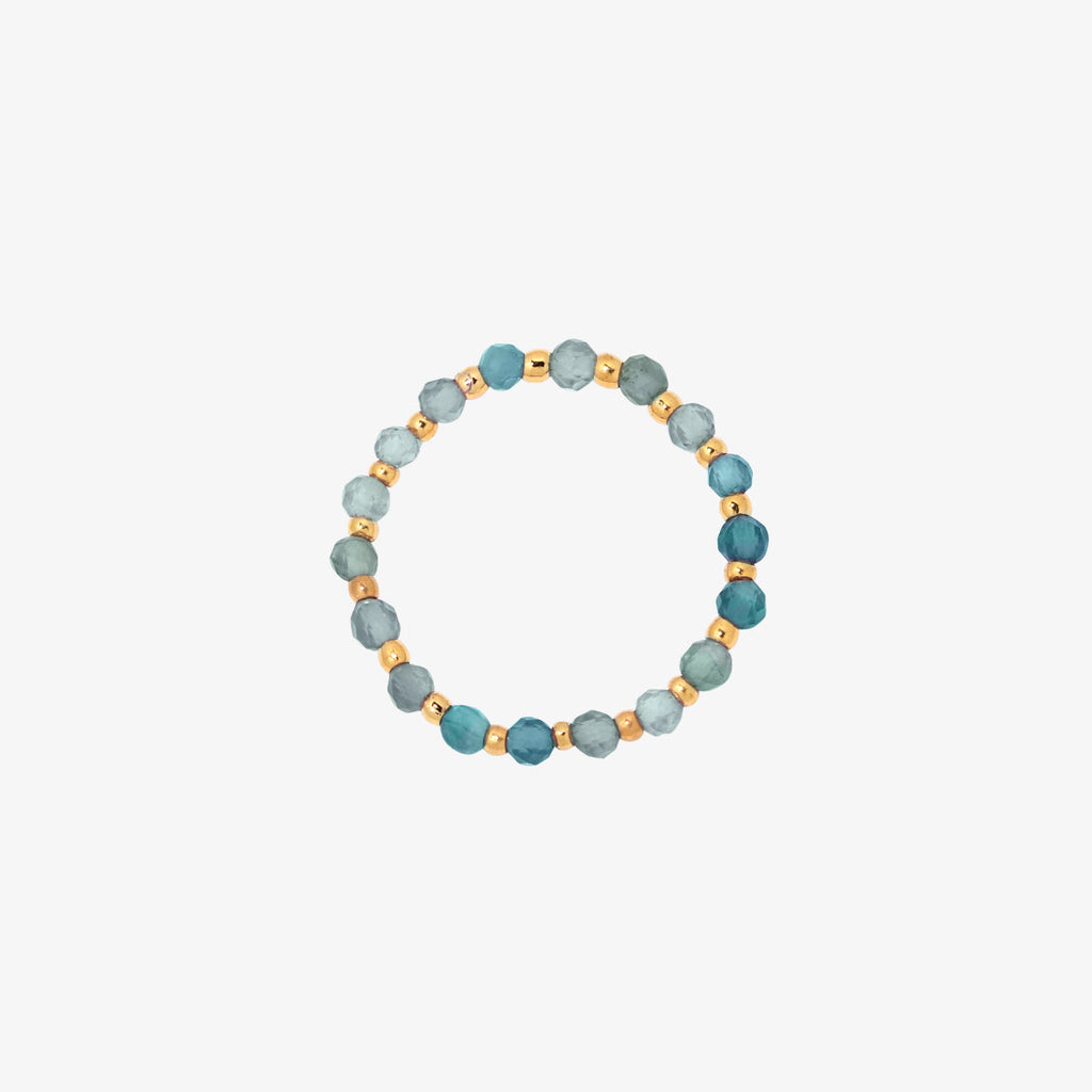 Stretched gemstone ring